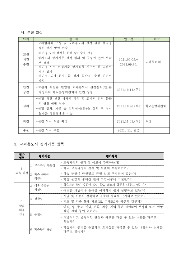 2022학년도 사용 교과용도서 선정 결과_2